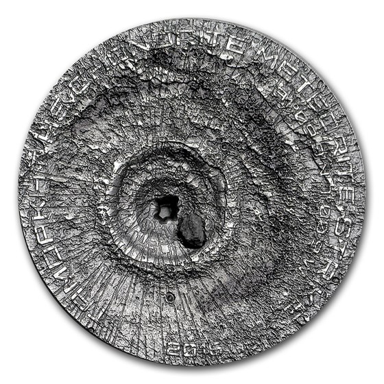 2016 Cook Islands 1/2 oz Silver Tamdakht Meteorite Strike Coin 2016 Cook Islands 1/2 oz Silver Tamdakht Meteorite Strike Coin
